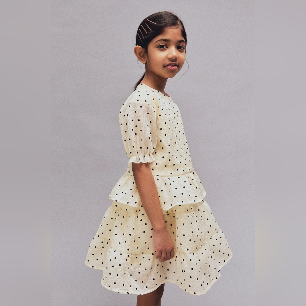 NWT H&M Tiered Skirt And Top- Polka-dot- Size 6x and 7